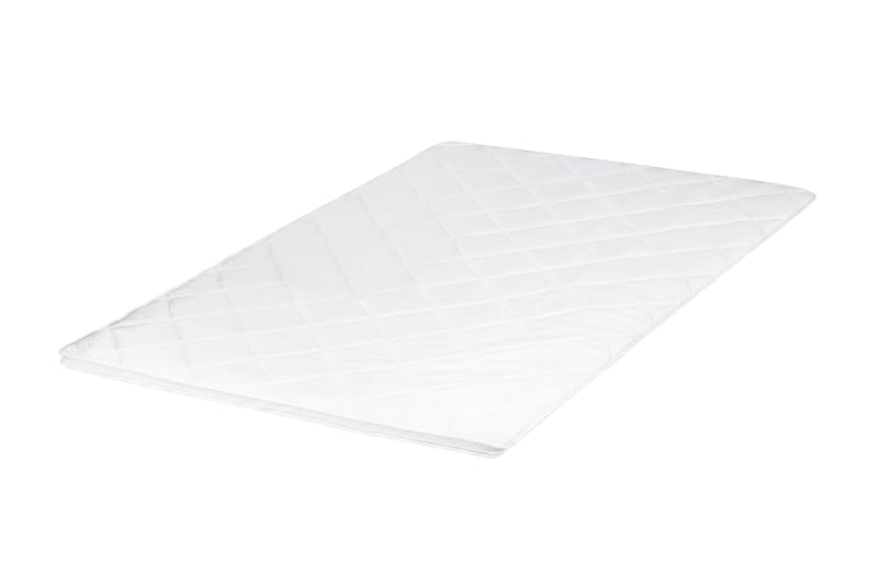 HVILA Duo overmadrass vendbar med sommer- og vinterside, 140x200 cm – 7 cm myk/medium, polyeterskum, vaskbart trekk - Møbler - Senger - Madrasser - Overmadrass