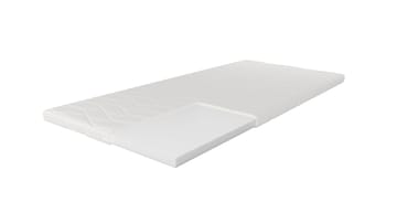 HVILA Foam overmadrass i polyeterskum 90x200 cm – 7 cm myk/medium, vaskbart trekk - Møbler - Senger - Madrasser - Overmadrass