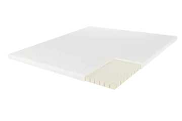 HVILA Latex overmadrass i punktelastisk lateks 180x200 cm – 7 cm medium/fast, vaskbart trekk - Møbler - Senger - Madrasser - Overmadrass