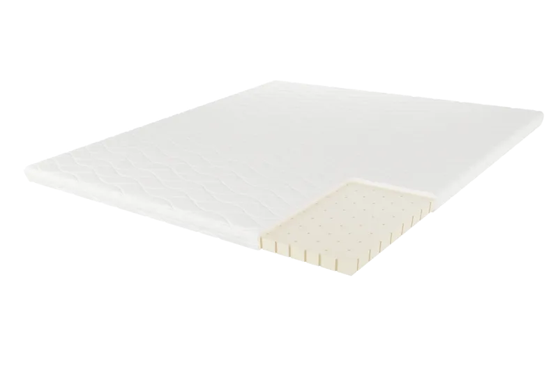 HVILA Latex overmadrass i punktelastisk lateks 180x200 cm – 7 cm medium/fast, vaskbart trekk - Møbler - Senger - Madrasser - Overmadrass