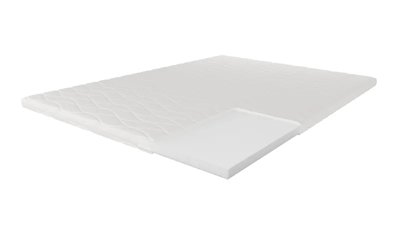 HVILA Overmadrass 120x200 cm – 7 cm polyeterskum, myk/medium med vaskbart trekk - Møbler - Senger - Madrasser - Skummadrass