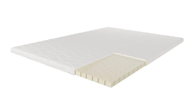 HVILA Overmadrass 140x200 cm – 7 cm medium/fast punktelastisk latex med vaskbart trekk - Møbler - Senger - Madrasser - Overmadrass