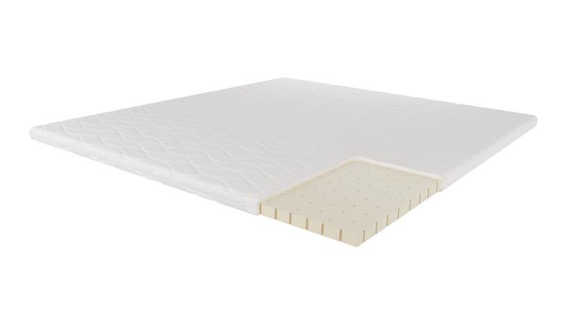 HVILA Overmadrass 160x200 cm – 7 cm medium/fast punktelastisk latex med vaskbart trekk - Møbler - Senger - Madrasser - Overmadrass
