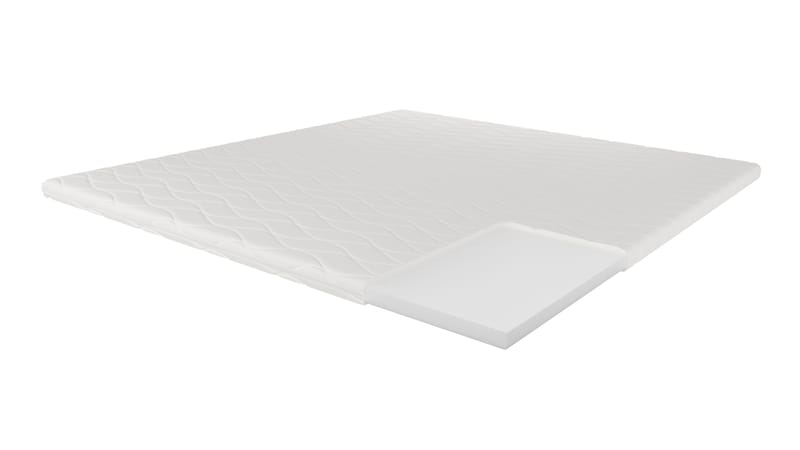 HVILA Overmadrass 160x200 cm – 7 cm myk/medium memoryskum, trykkavlastende med vaskbart trekk - Møbler - Senger - Madrasser - Skummadrass