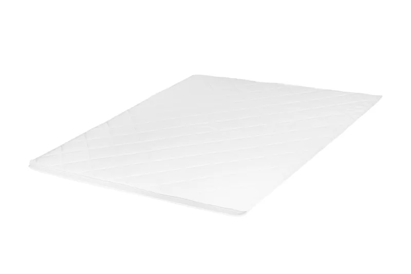 HVILA Overmadrass 160x200 cm – 7 cm Myk/Medium polyeterskum, vendbar sommer- og vinterside, vaskbart trekk