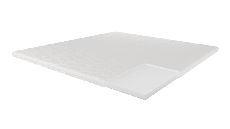 HVILA Overmadrass 160x200 cm – 7 cm polyeterskum, myk/medium med vaskbart trekk - Møbler - Senger - Madrasser - Skummadrass