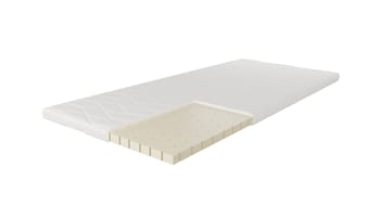 HVILA Overmadrass 90x200 cm – 7 cm medium/fast punktelastisk latex med vaskbart trekk - Møbler - Senger - Madrasser - Overmadrass