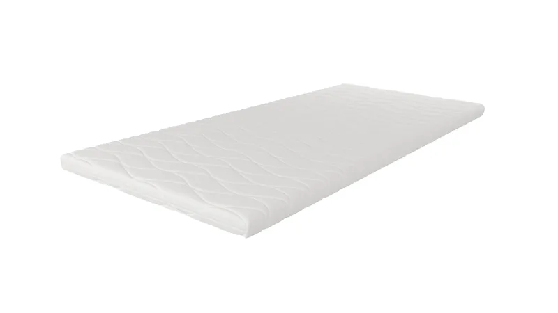 HVILA Overmadrass 90x200 cm – 7 cm myk/medium memoryskum, trykkavlastende med vaskbart trekk