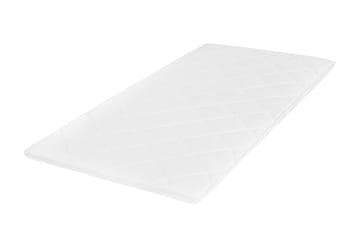 HVILA overmadrass 90x200 cm – 7 cm Myk/Medium polyeterskum, vendbar sommer- og vinterside, vaskbart trekk - Møbler - Senger - Madrasser - Overmadrass