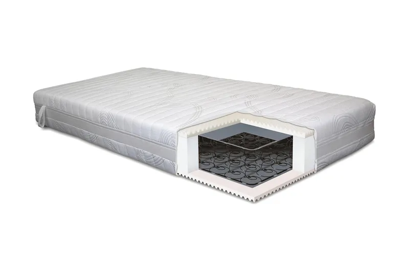 Lowell Springfjærmadrass 80x200 Fast, Hvit