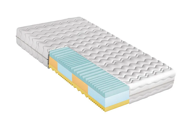 Madrass 200x200 - Hvit - Møbler - Senger - Madrasser - Springfjærmadrass & rammemadras