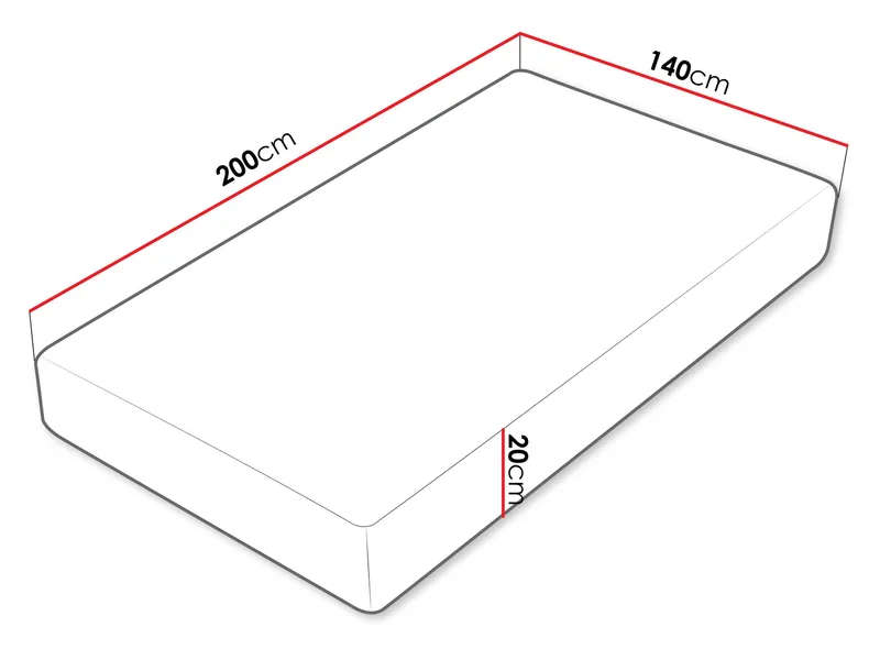 madrass Madrass CULTURE 20 SOFT H3 rullet 140x200 cm - Møbler - Senger - Madrasser - Skummadrass