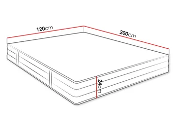 madrass Madrass MEDIQ H3 120x200 cm - Møbler - Barnemøbler - Barneseng & Juniorseng - Rammemadrass barn & barnemadrass