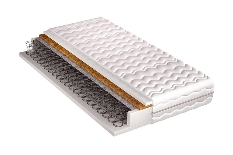 Madrass Presto 200x80x18 cm, Hvit