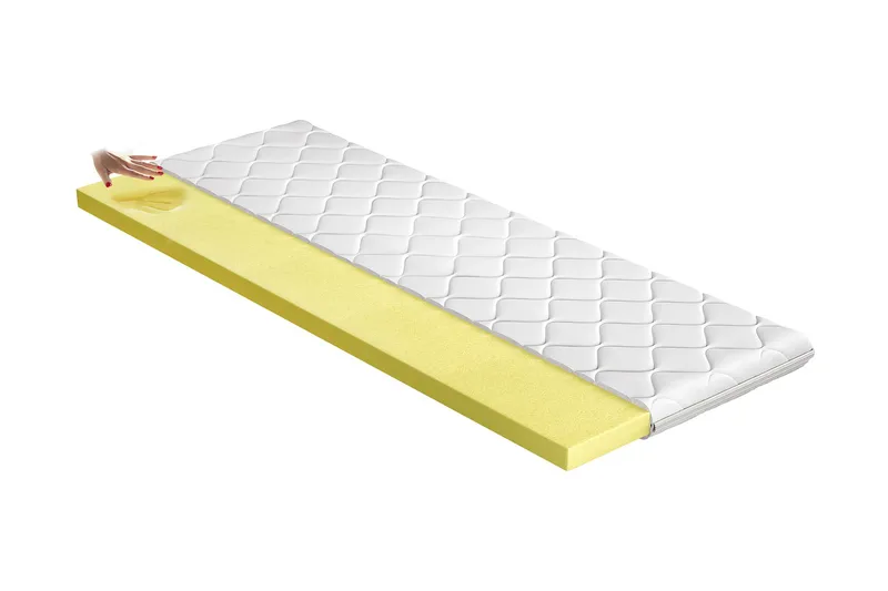 Olage Memoryskum Overmadrass 90x200 cm, Hvit