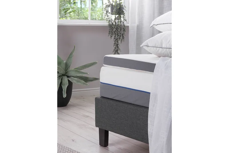 Comfy Overmadrass 160200 cm Hvit Hvit - Hvit - Møbler - Senger - Madrasser - Overmadrass