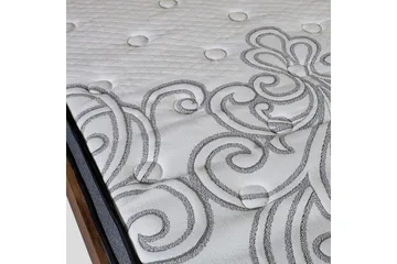 Fjermadrass HARMONY DELUX 90x200xH30cm - Grå/Hvit - Møbler - Senger - Madrasser - Overmadrass