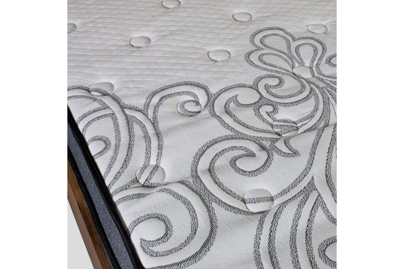 Fjermadrass HARMONY DELUX 90x200xH30cm - Grå/Hvit - Møbler - Senger - Madrasser - Overmadrass