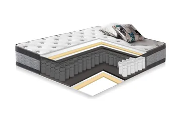 Fjermadrass Harmony Duo 90x200xh27cm - Hvit - Møbler - Senger - Madrasser - Overmadrass