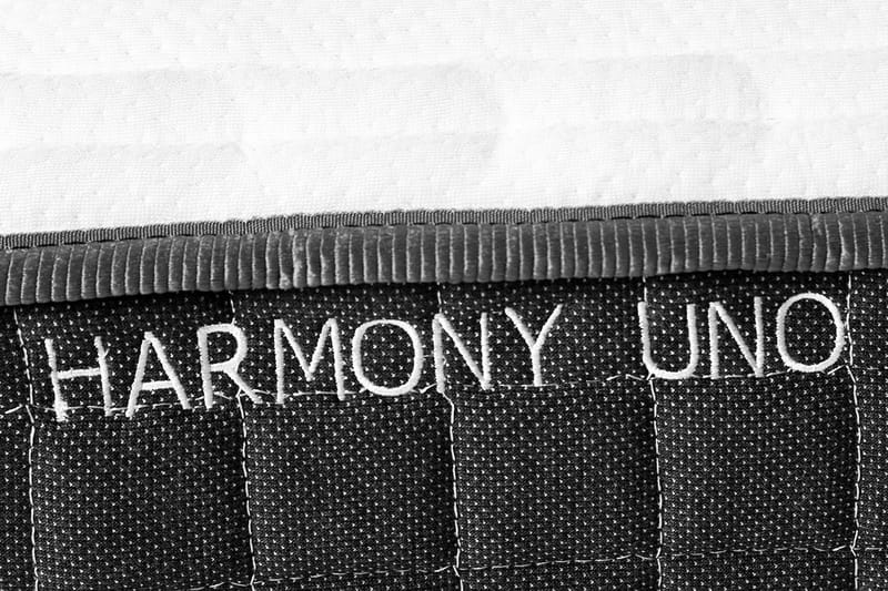 Fjermadrass Harmony Uno Pocket 90x200xh20 cm - Hvit/Grå - Overmadrass