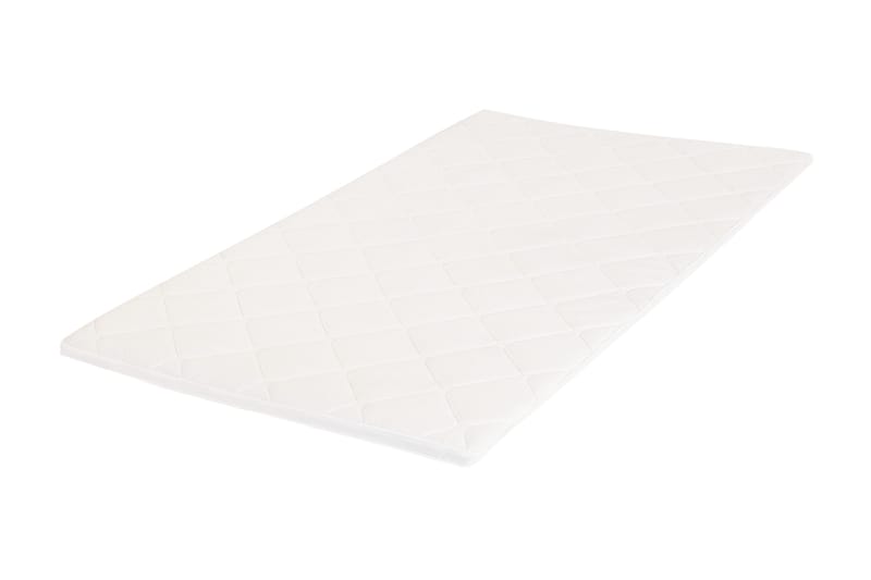 HVILA Duo overmadrass vendbar med sommer- og vinterside, 120x200 cm – 7 cm myk/medium, polyeterskum, vaskbart trekk