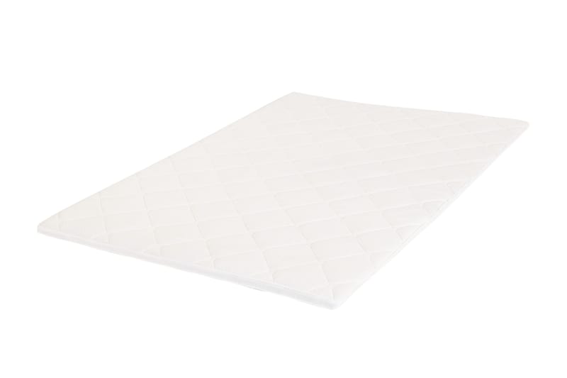 HVILA Duo overmadrass vendbar med sommer- og vinterside, 140x200 cm – 7 cm myk/medium, polyeterskum, vaskbart trekk