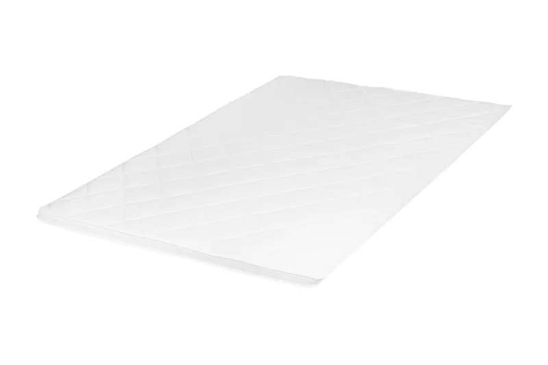 HVILA Duo overmadrass vendbar med sommer- og vinterside, 180x200 cm – 7 cm myk/medium, polyeterskum, vaskbart trekk