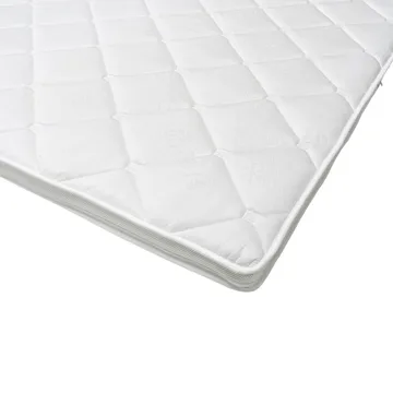 HVILA Duo overmadrass vendbar med sommer- og vinterside, 180x200 cm – 7 cm myk/medium, polyeterskum, vaskbart trekk - Møbler - Senger - Madrasser - Overmadrass