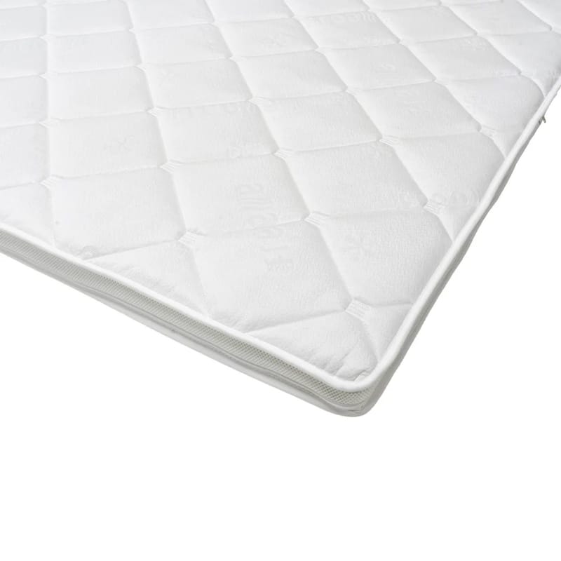 HVILA Duo overmadrass vendbar med sommer- og vinterside, 180x200 cm – 7 cm myk/medium, polyeterskum, vaskbart trekk - Møbler - Senger - Madrasser - Overmadrass