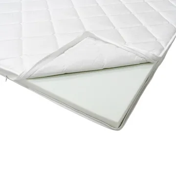 HVILA Duo overmadrass vendbar med sommer- og vinterside, 180x200 cm – 7 cm myk/medium, polyeterskum, vaskbart trekk - Møbler - Senger - Madrasser - Overmadrass
