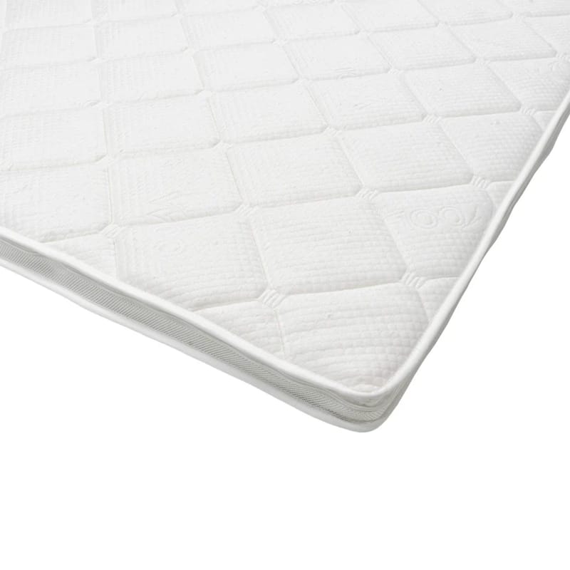 HVILA Duo overmadrass vendbar med sommer- og vinterside, 180x200 cm – 7 cm myk/medium, polyeterskum, vaskbart trekk - Møbler - Senger - Madrasser - Overmadrass
