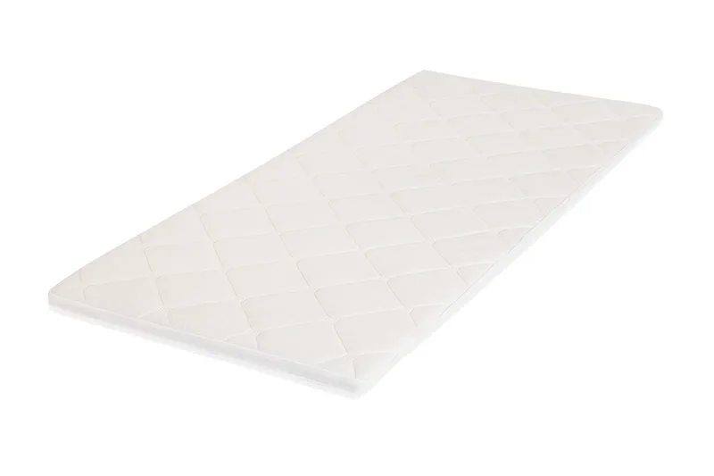 HVILA Duo overmadrass vendbar med sommer- og vinterside, 90x200 cm – 7 cm myk/medium, polyeterskum, vaskbart trekk