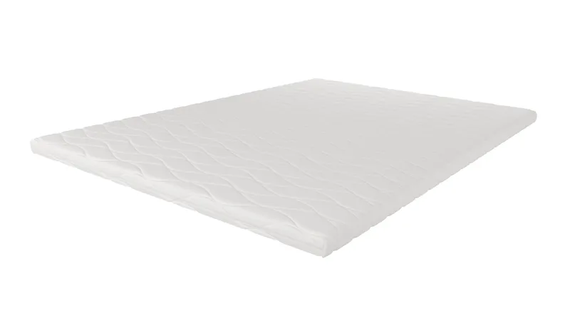 HVILA Foam overmadrass i polyeterskum 120x200 cm – 7 cm myk/medium, vaskbart trekk