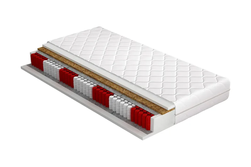 Katiana Overmadrass 200x200 cm i Stoff, Hvit