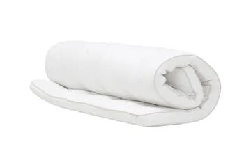 Lyx Overmadrass 140 cm Lateks - Hvit - Møbler - Senger - Madrasser - Overmadrass