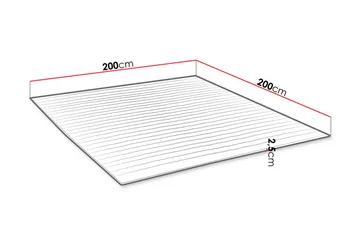 Madrass MANDULA 200x200 - Møbler - Senger - Madrasser - Overmadrass