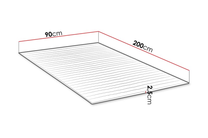 Mandula Overmadrass 90x200 cm - Møbler - Senger - Madrasser - Overmadrass