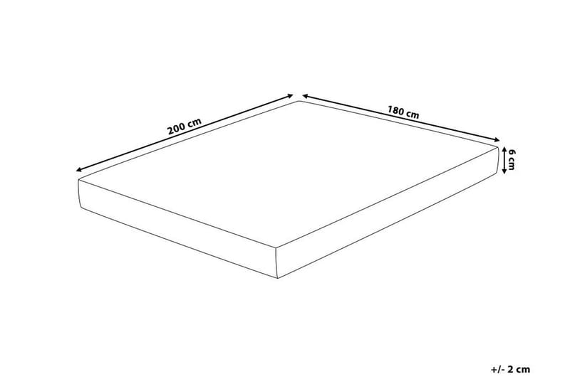 Overmadrass Comfy 180|200 cm - Hvit - Overmadrass