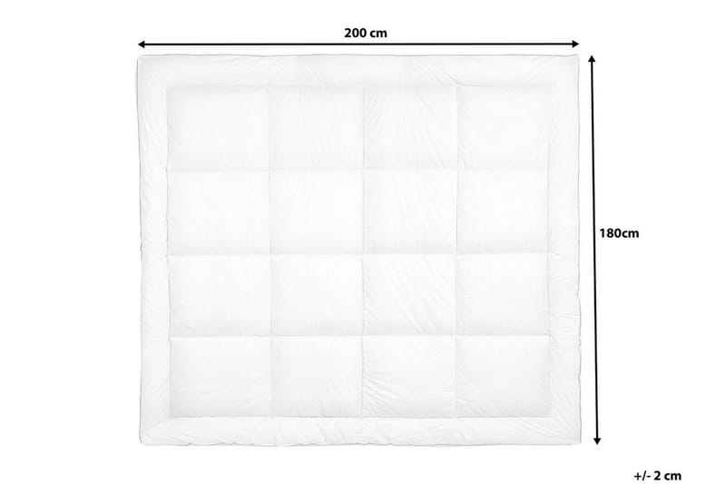 Overmadrass Trivor 180|200 cm - Hvit - Møbler - Senger - Madrasser - Overmadrass