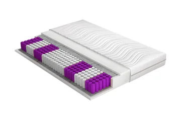 Pervera Madrass 200x200 cm Hvit - Hvit - Møbler - Senger - Madrasser - Overmadrass