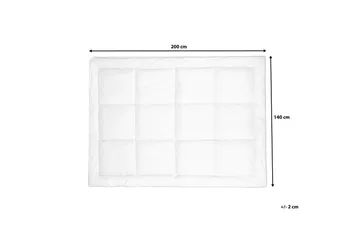 Trivor Overmadrass 140 200 cm - Hvit - Møbler - Senger - Madrasser - Overmadrass