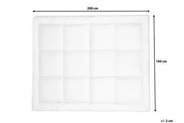 Trivor Overmadrass 160 200 cm - Hvit - Møbler - Senger - Madrasser - Overmadrass