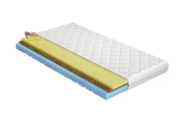 Veganil Madrass 200x200 cm - Hvit - Møbler - Senger - Madrasser - Overmadrass