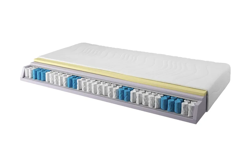 Rubin Springfjærmadrass 120x200 Pocket Medium/Mjuk, Hvit
