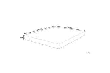Crickmore Skummadrass 160x200cm - Hvit - Møbler - Senger - Madrasser - Skummadrass