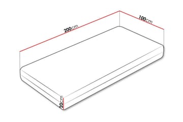 Arigna Fjærmadrass 100x200 cm - Møbler - Senger - Madrasser - Springfjærmadrass & rammemadras