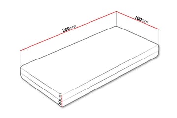 Arigna Fjærmadrass 100x200 cm - Møbler - Senger - Madrasser - Springfjærmadrass & rammemadras
