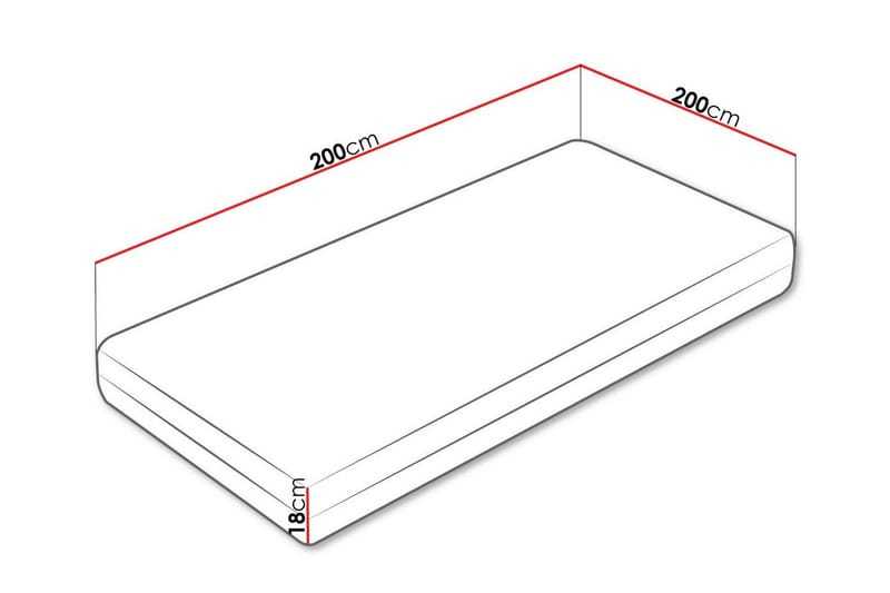 Arigna Fjærmadrass 200x200 cm - Møbler - Senger - Madrasser - Springfjærmadrass & rammemadras