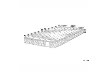 Brathay Springfjærmadrass Fast 140x200 cm - Hvit - Møbler - Senger - Madrasser - Springfjærmadrass & rammemadras