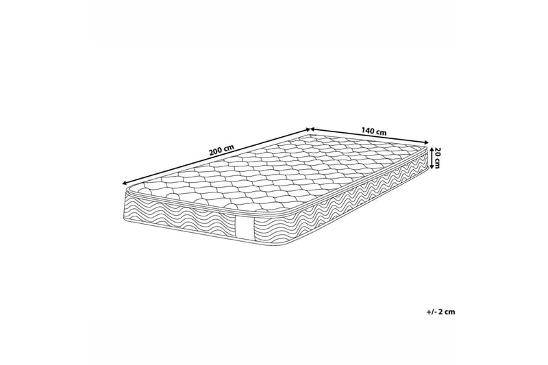 Brathay Springfjærmadrass Fast 140x200 cm - Hvit - Møbler - Senger - Madrasser - Springfjærmadrass & rammemadras